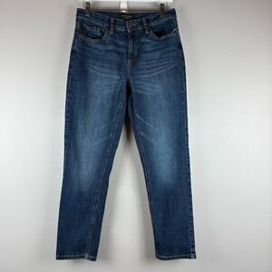 Banana Republic Mid-Rise Girlfriend Dark Wash Jeans Size‎ 27/4 Classic Preppy